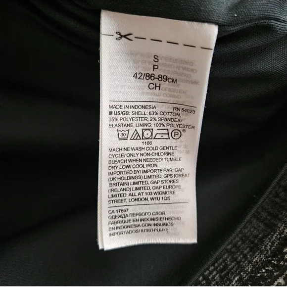 Banana Republic Small Shell Tank Top Black White Blouse Office Career Tweed S - Picture 9 of 9